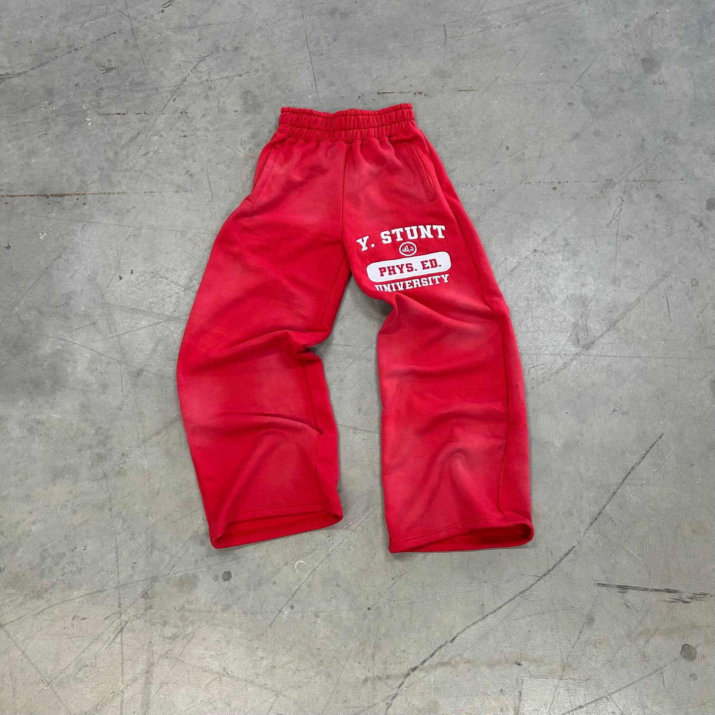 RED PHYS ED. PANTS