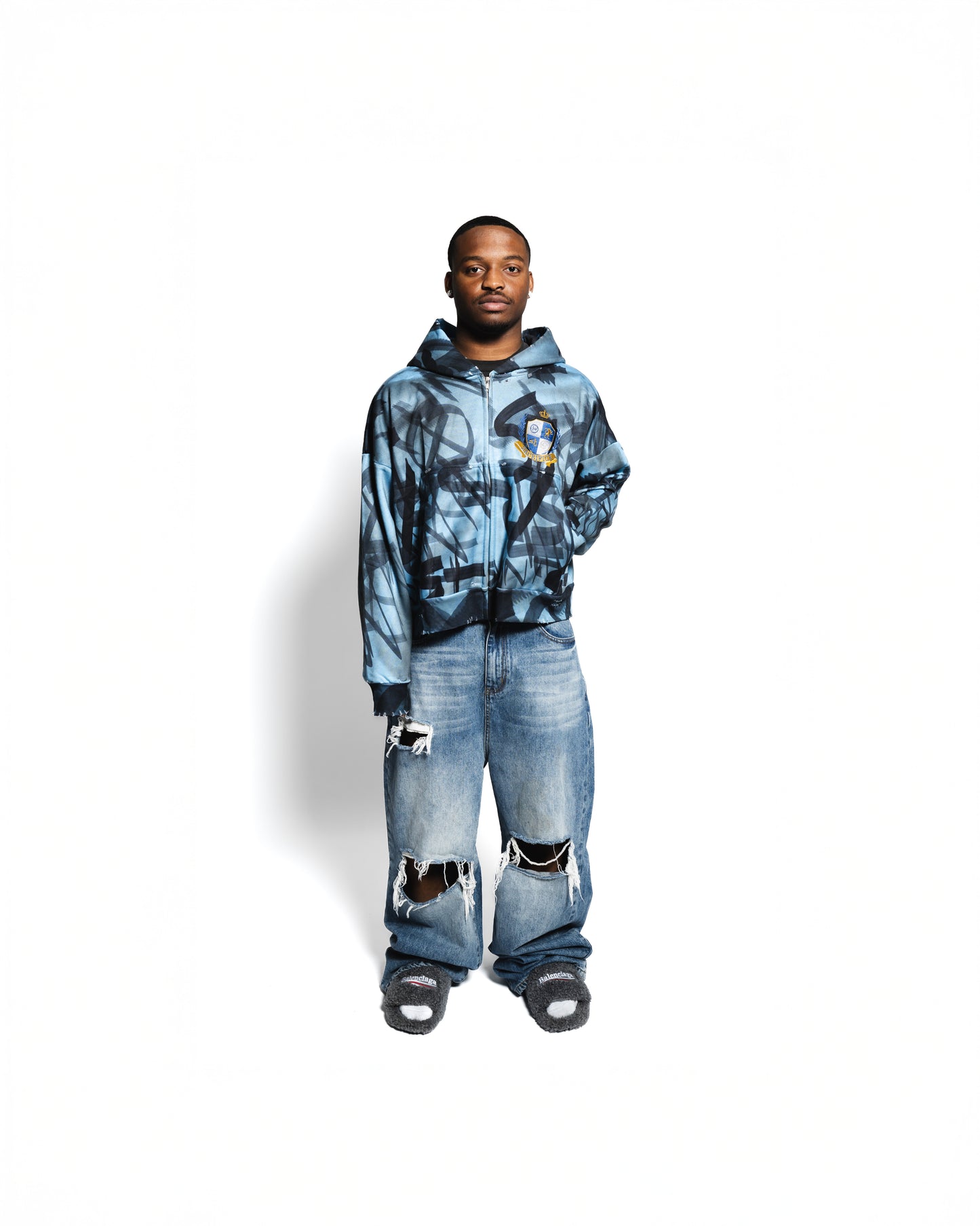 GRAFFITI ZIP HOODIE