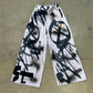 WHITE GRAFFITI SWEATPANTS